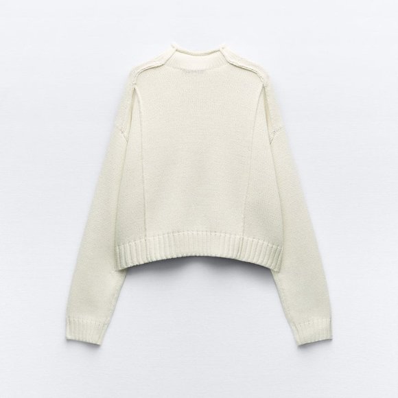 KNIT SWEATER WITH VISIBLE SEAMS - Picture 5 of 6